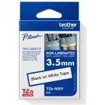 Brother TZE-N201 černý tisk/bílý podklad 3,5 mm x 8 m originální páska – Zboží Dáma