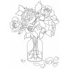 Kreslící šablona Pískohraní s.r.o. Šablona Kytice růží 420 x 594 mm