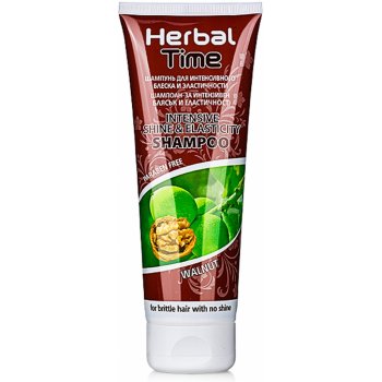 Herbal Time šampon pro intenzivní lesk a pružnost s ořechovym extraktem 250 ml