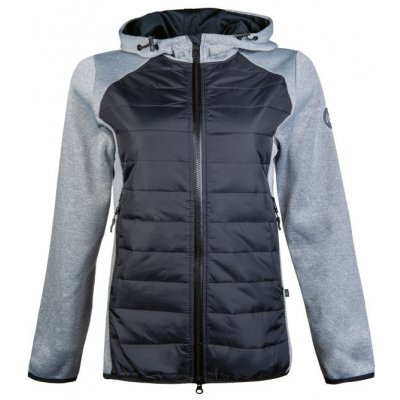 HKM Jezdecká bunda/mikina Style XXS Šedá/černá – Zboží Dáma