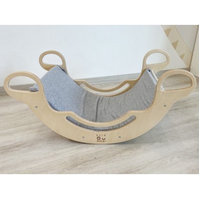 Montessori ELIS DESIGN Potah na houpačku 5in1 s elastanem šedá – Zboží Dáma