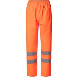 Yoko Hi-Vis prodyšné kalhoty do deště HVS451 Fluorescent Orange