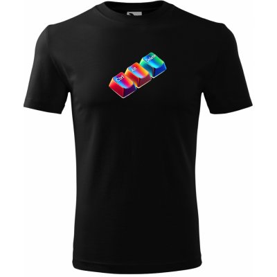 Pánské tričko CTRL ALT DELETE bílá – Zbozi.Blesk.cz