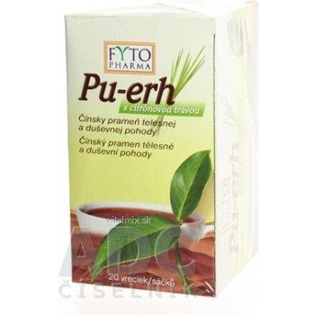 Fytopharma Pu erh s citrónovou trávou 20 x 1,5 g