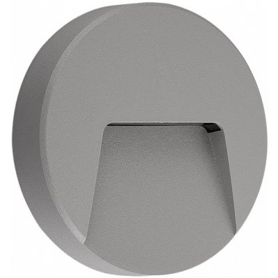 ACA Lighting LED přisazené svítidlo SLIM 3W/230V/3000K/200Lm/55°/IP65/IK08, kruhové šedé – Hledejceny.cz