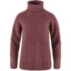 Dámský svetr a pulovr Fjällräven Övik Cable Knit Roller Neck W Mesa Purple