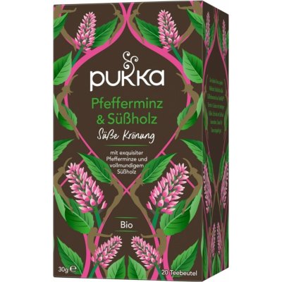 Pukka Herbs Ajurvédský Bio čaj Peppermint & licorice 20 ks – Zbozi.Blesk.cz