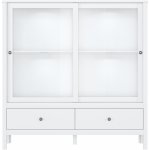 Kondela Vitrína nízká 2W2S bílá OLJE – Zbozi.Blesk.cz