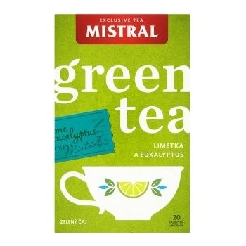 Mistral Zelený čaj limetka a eukalyptus 20 x 1,5 g