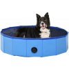Bazény pro psy zahrada-XL Skládací bazén pro psy PVC modrý 80 x 20 cm