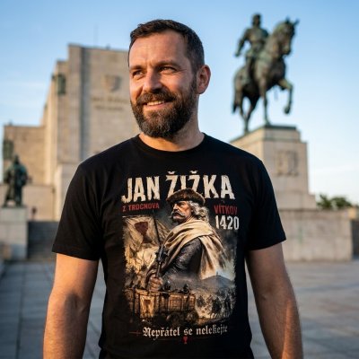 Striker tričko Jan Žizka Bitva na Vítkově 1420 černá – Hledejceny.cz