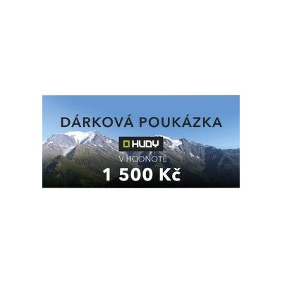 HUDY Elektronická dárková poukázka 1500 Kč – Sleviste.cz