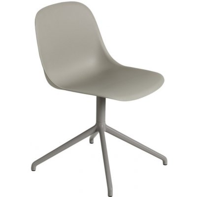 Muuto Fiber Side Chair Swivel Base šedá – Zboží Mobilmania