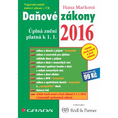 Daňové zákony 2016