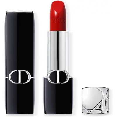Dior Rouge Dior Satin dlouhotrvající rtěnka hydratační květinová péče o rty se 2 finiši 999 3,5 g – Zboží Mobilmania