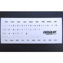 nálepky na klávesnici CS bílé s černým potiskem GC náhradní klávesnice pro  notebook - Nejlepší Ceny.cz