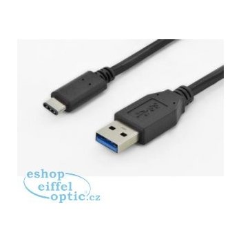 Assmann C0794215 USB 3.0, USB A M (plug)/USB C M (plug), 1m, černý