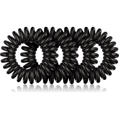 BrushArt Hair Rings gumičky do vlasů Black 4 ks – Zboží Dáma