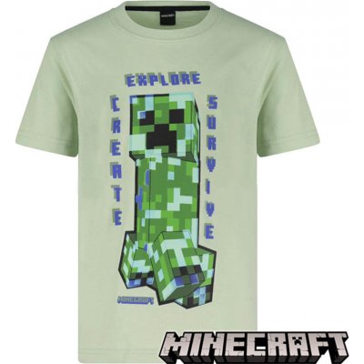 FASHION UK dětské tričko Minecraft Creeper bavlna zelené – Zbozi.Blesk.cz
