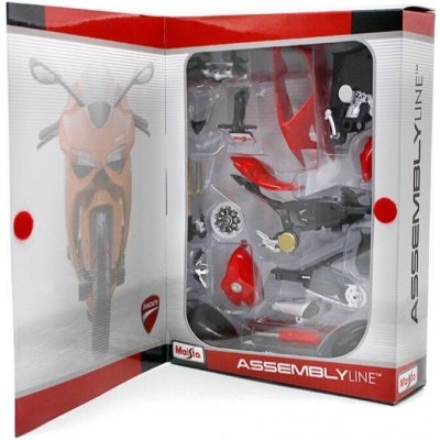 Maisto motorka Kit Ducati 1199 Panigale červená 1:12