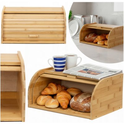 Chlebník jednodílný Springos hnědý bambusový – Hledejceny.cz