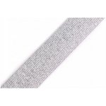 Guma pruženka lurexová 3cm střírná na bílé – Zboží Dáma