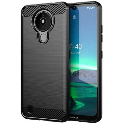Carbon Case pouzdro / kryt pro Nokia 1.4 černé – Sleviste.cz