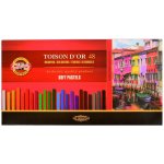Koh-i-noor křídy pastely prašné umělcké 7x7mm Toison D´or souprava 48 ks – Zboží Dáma