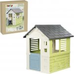 Smoby Domeček s polovičními dveřmi Jolie Playhouse Life zeleno-modrý rozšiřitelný s 3 okny a 2 žaluziemi s UV filtrem od 24 měsíců – model 2025 – Zboží Dáma