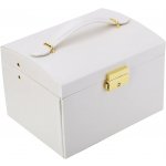 Troli exkluzivní šperkovnice se zrcátkem JBC121W bílá – Zboží Dáma