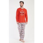 Santa pánské pyžamo dlouhé červené – Zboží Dáma