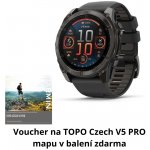 Garmin Fenix 8 AMOLED 51mm Sapphire Carbon Gray Titanium/Black 010-02905-21 – Zboží Živě