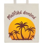 Bavlněná nákupní taška přírodní s potiskem New Baby Mateřská dovolená – Sleviste.cz