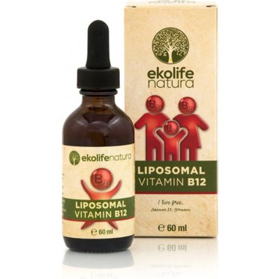 Ekolife Natura Lipozomální Vitamín B12 kapky 60 ml – Zboží Mobilmania