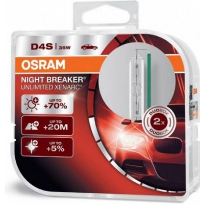 OSRAM XENONOVÁ VÝBOJKA D4S 35W NIGHT BREAKER UNLIMITED 66440XNB-HCB 2ks – Zbozi.Blesk.cz