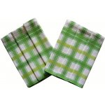 Sleep-well utěrka Bambus Kostka velká zelená 50x70 cm 3ks / – Zboží Dáma