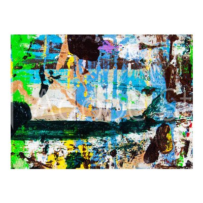 WEBLUX 284026983 Fototapeta papír Abstract art with splashes of multicolor paint; as a fun; creative Abstraktní umění s potřísněním vícebarevnou barvou; jako zábava; tv rozměry 360 x 266 cm – Zbozi.Blesk.cz