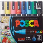 Uni Posca PC-5M 1,8 sada 8 ks mix základních barev – Zboží Živě