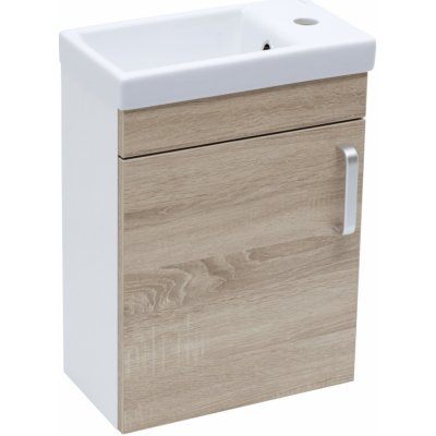 Naturel Koupelnová skříňka s umyvadlem Vario Dekor 40x50x22 cm dub bardolíno mat VARIO240BIDB – Zboží Mobilmania