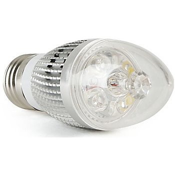LED Light LED žárovka svíčka E27 3W bílá Teplá bílá