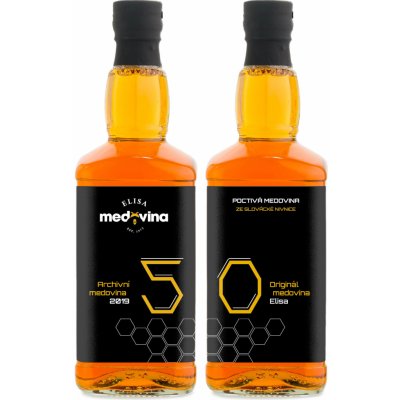Medovina Elisa dárek k 50. narozeninám 11% 2 x 0,5 l – Sleviste.cz