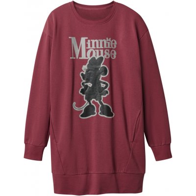 Dámské mikinové šaty bordó – Zboží Dáma