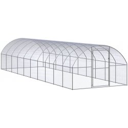 Greatstore Venkovní klec pozink 3 x 10 x 2 m