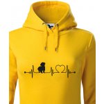 Bezvatriko dámská mikina Maltézák tep žlutá 1065 – Zboží Dáma