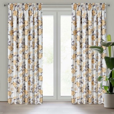 EUROFIRANY ZATEMŇOVACÍ ZÁVĚS NA PÁSCE ALISON 140X270 CM VZOROVANÁ – Zboží Dáma