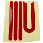 Xiaomi Mi Electric Scooter 1S, 2 M365, Essential, Pro, Pro 2 - Set Reflexních Nálepek (Red) – Hledejceny.cz