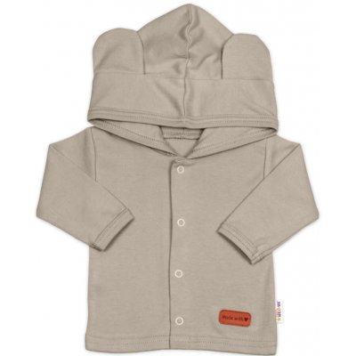 Baby Nellys Bavlněná souprava pro miminko do porodnice 5D Made with love tm. béžová – Sleviste.cz