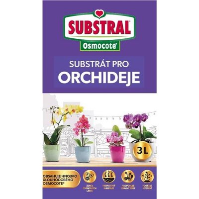 SUBSTRAL Substrát pro orchideje s hnojivem OSMOCOTE 3 l – Zboží Mobilmania