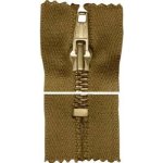 Kovový zip, nedělitelný, silný - 45cm - béžový - Koh-i-noor - BALENÍ 10 ks – Zboží Dáma