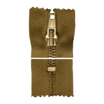 Kovový zip, nedělitelný, silný - 45cm - béžový - Koh-i-noor - BALENÍ 10 ks – Zboží Dáma